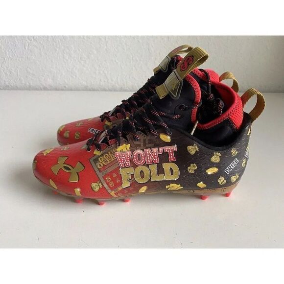 Under Armour Spotlight MC Jackpot Football Cleats Men’s Size 11.5 3025121-600 - Picture 7 of 12